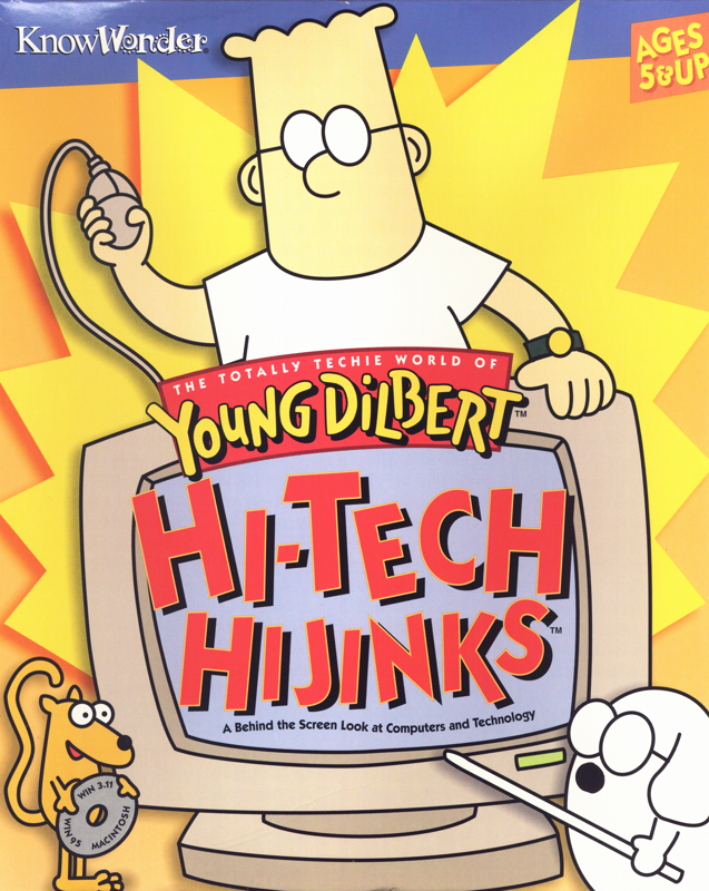 Front Cover for Young Dilbert Hi-Tech Hijinks (Macintosh and Windows and Windows 3.x)