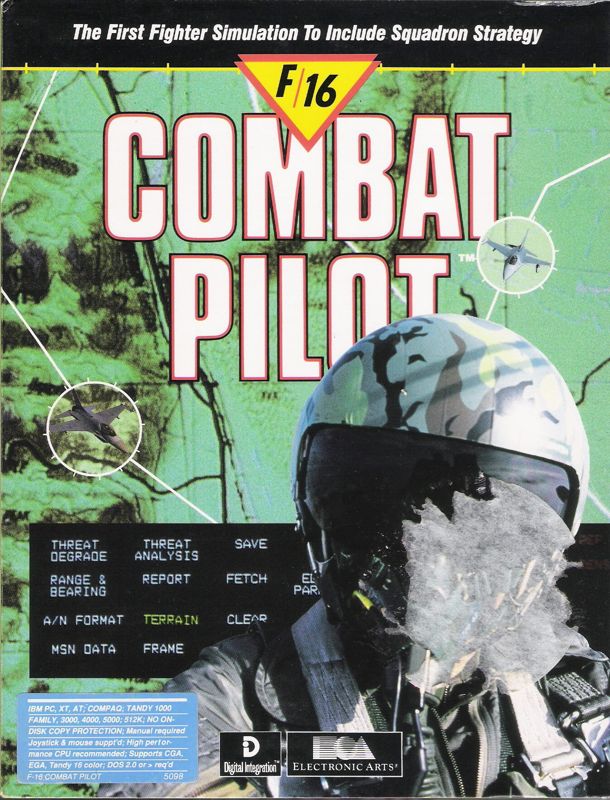 Front Cover for F-16 Combat Pilot (DOS)