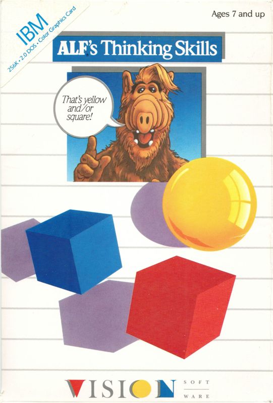 Front Cover for ALF's Thinking Skills (DOS)