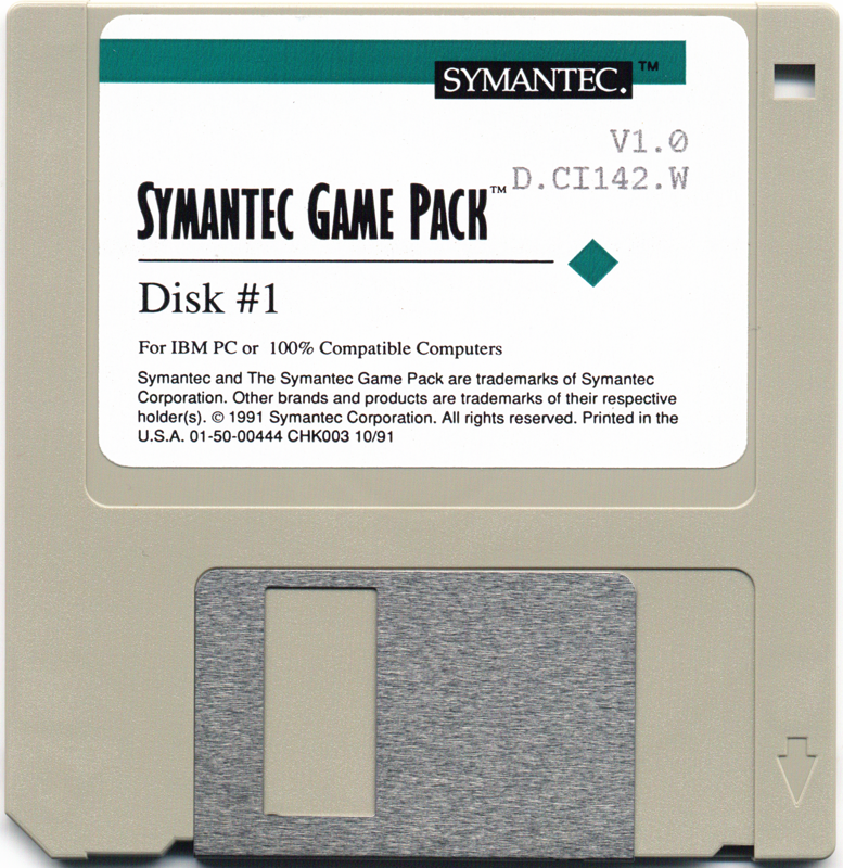 Media for Symantec Game Pack (Windows 3.x)