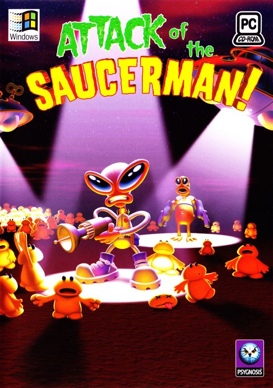 Front Cover for Attack of the Saucerman! (Windows) (DICE release)