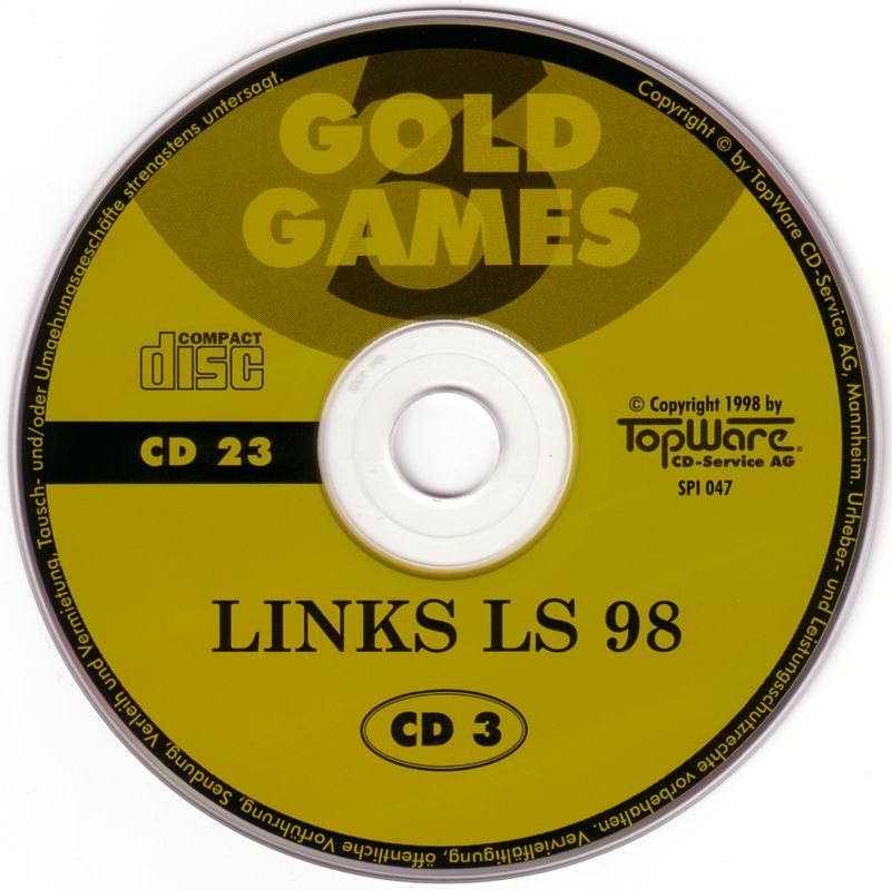 Media for Gold Games 3 (DOS and Windows): Disc 23 - Links LS 98 - Disc 3