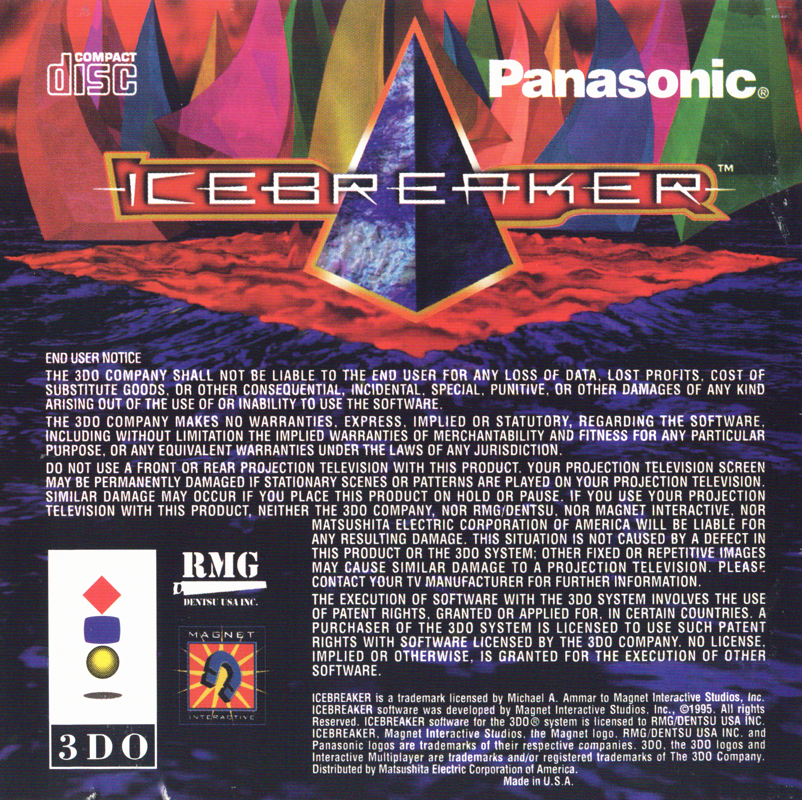 Other for Icebreaker (3DO): Jewel Case - Front Reverse
