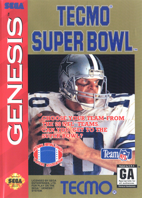 Front Cover for Tecmo Super Bowl (Genesis)