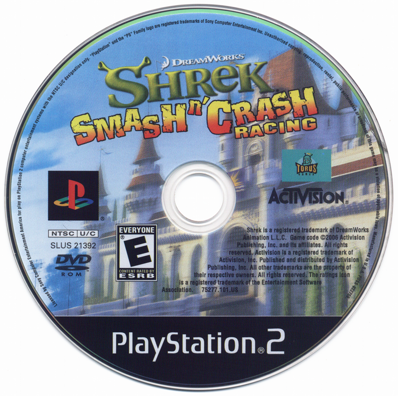 Shrek Smash N Crash Racing Cover Or Packaging Material Mobygames