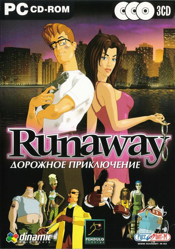 Front Cover for Runaway: A Road Adventure (Windows) (CD-ROM release)