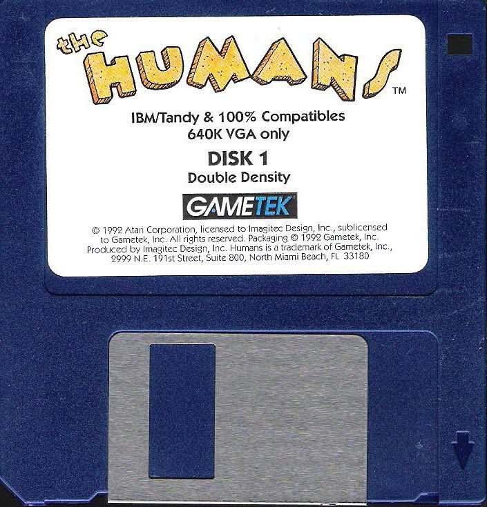 Media for The Humans (DOS) (Dual-media release): 3.5" DD Disk 1