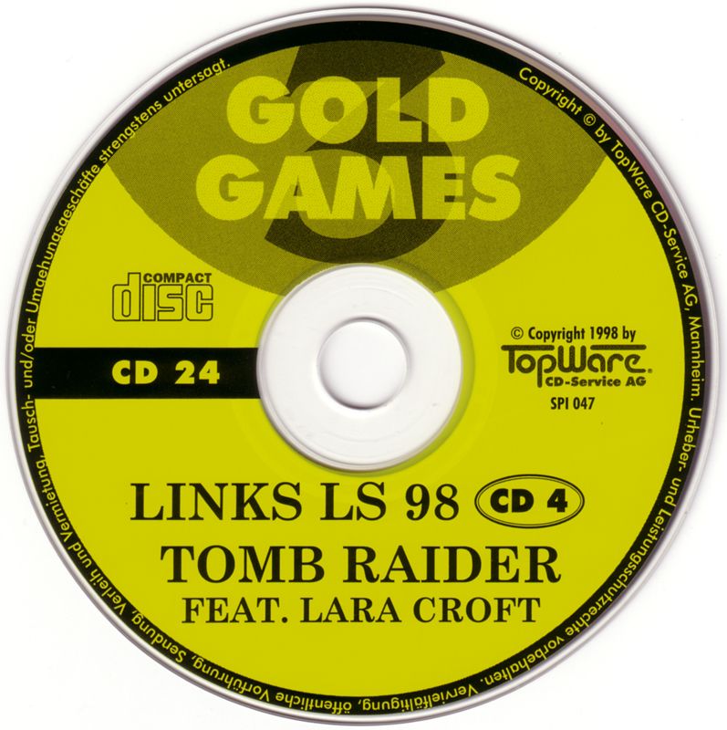 Media for Gold Games 3 (DOS and Windows): Disc 24 - Links LS 98 / Tomb Raider
