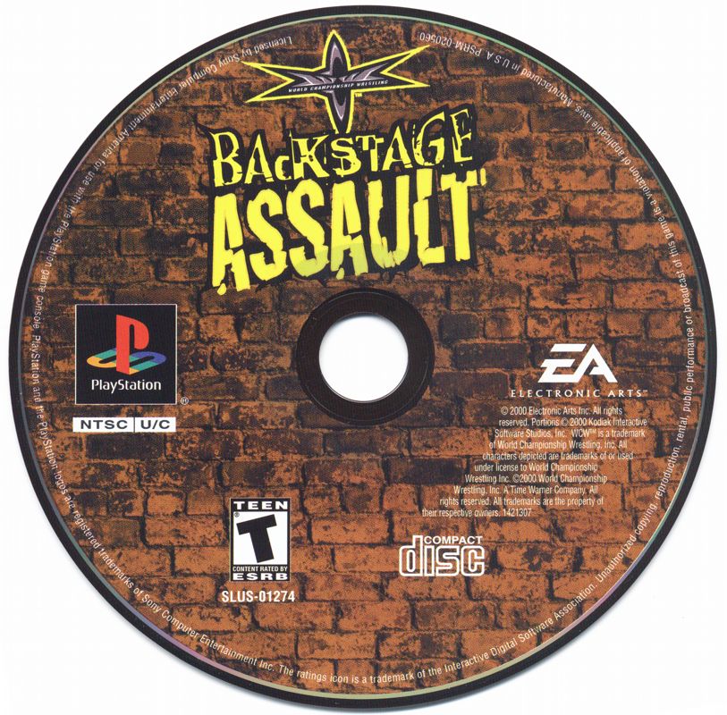WCW Backstage Assault cover or packaging material MobyGames