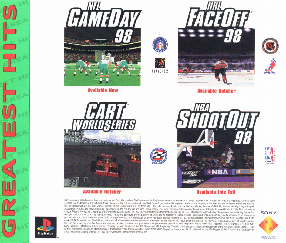 Inside Cover for 2Xtreme (PlayStation) (Greatest Hits)