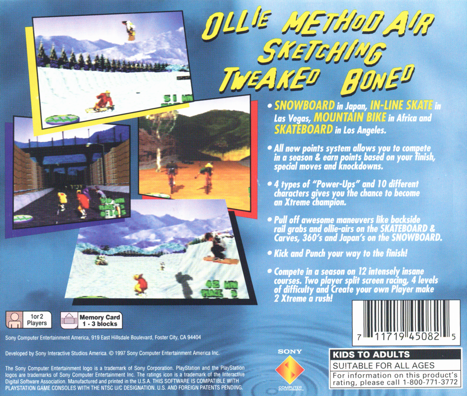 Back Cover for 2Xtreme (PlayStation) (Greatest Hits)