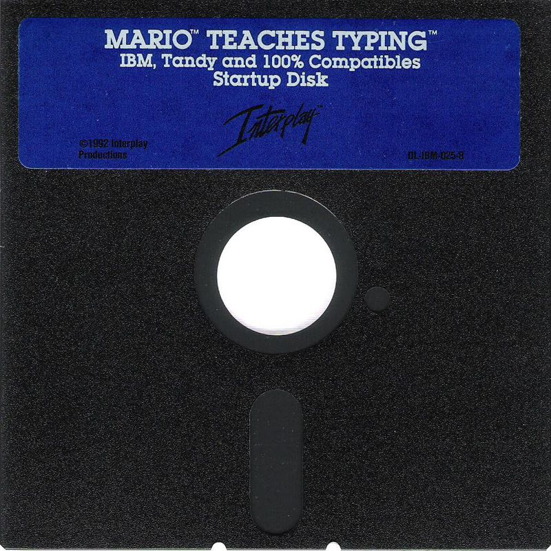 Media for Mario Teaches Typing (DOS): 5.25" Disk
