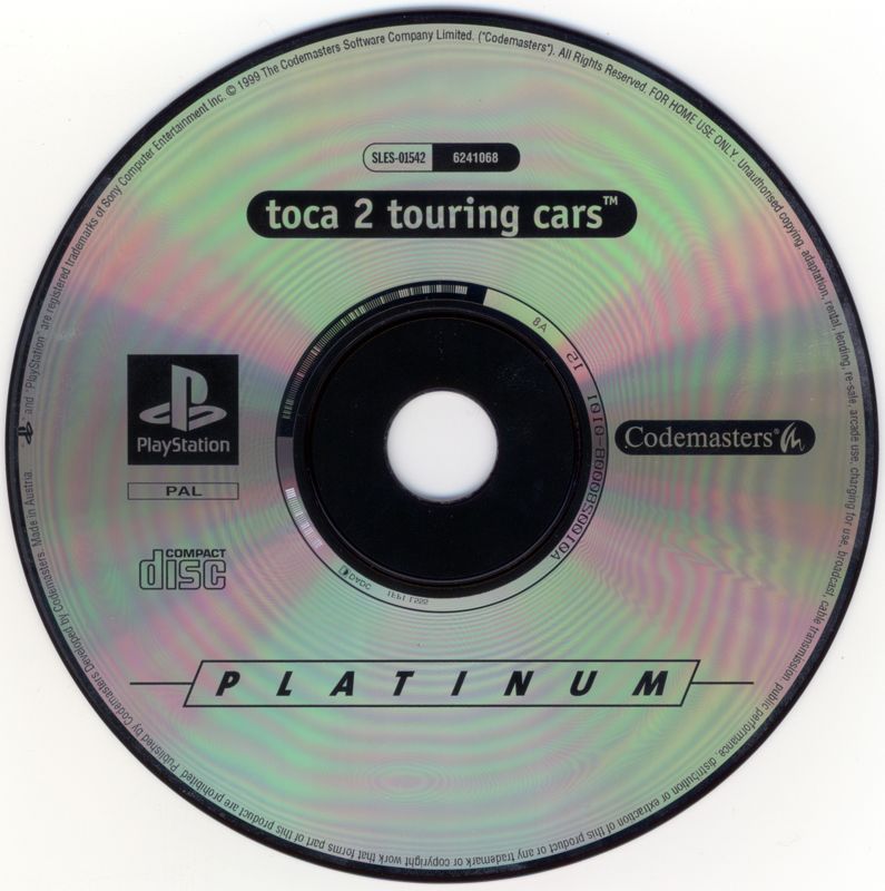 Media for TOCA 2: Touring Car Challenge (PlayStation) (Platinum release)