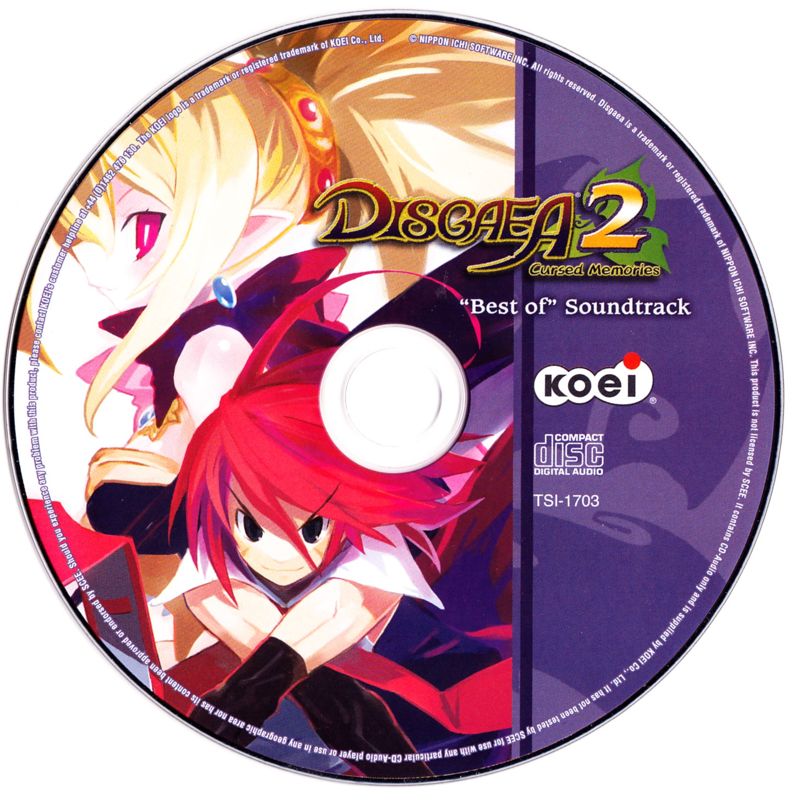 Media for Disgaea 2: Cursed Memories (PlayStation 2): Bonus Disc - Soundtrack