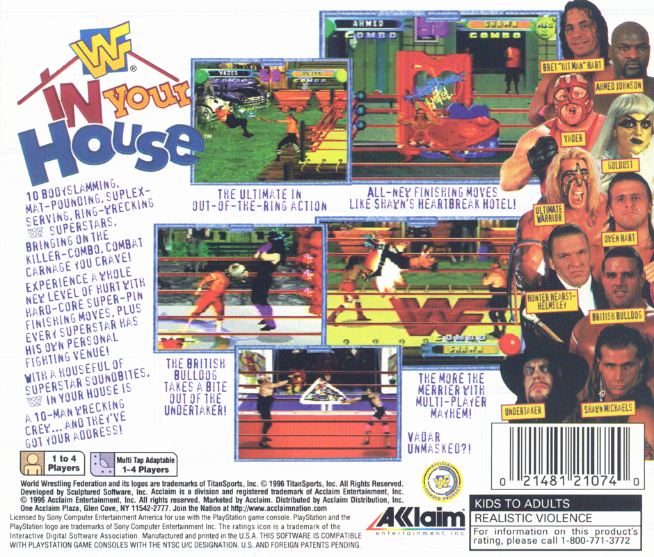 WWF in Your House cover or packaging material - MobyGames