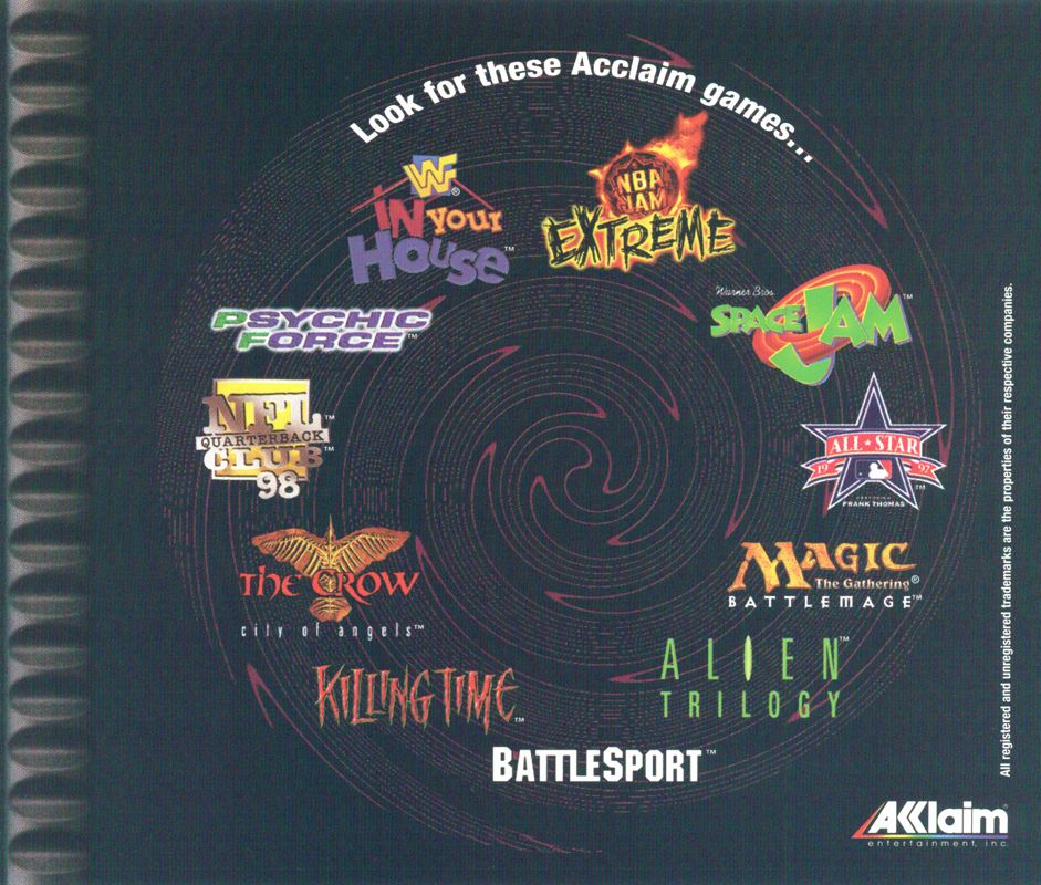 Inside Cover for WWF in Your House (PlayStation)