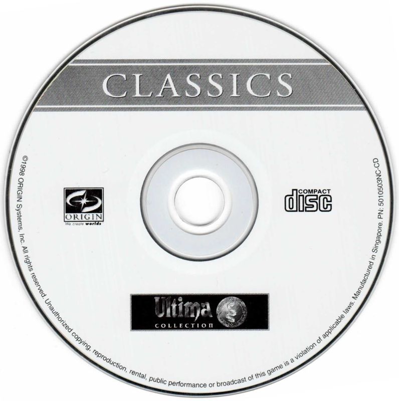 Media for Ultima Collection (DOS) (EA Classics release)