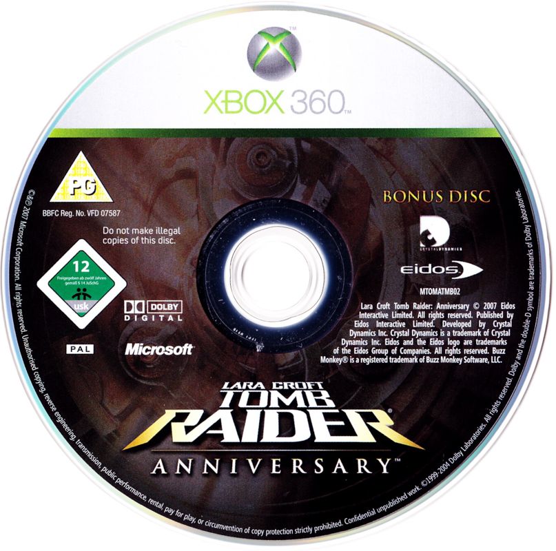 Lara Croft: Tomb Raider - Anniversary cover or packaging material ...