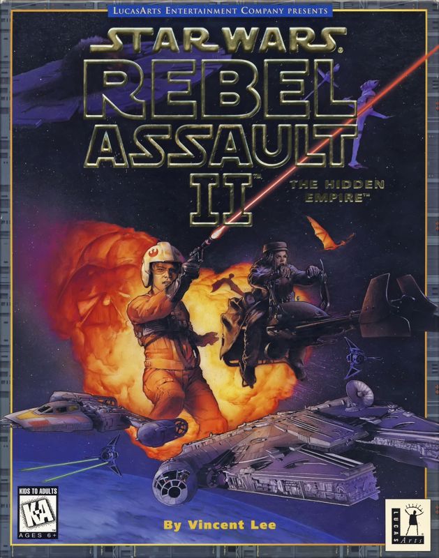 Front Cover for Star Wars: Rebel Assault II - The Hidden Empire (DOS)