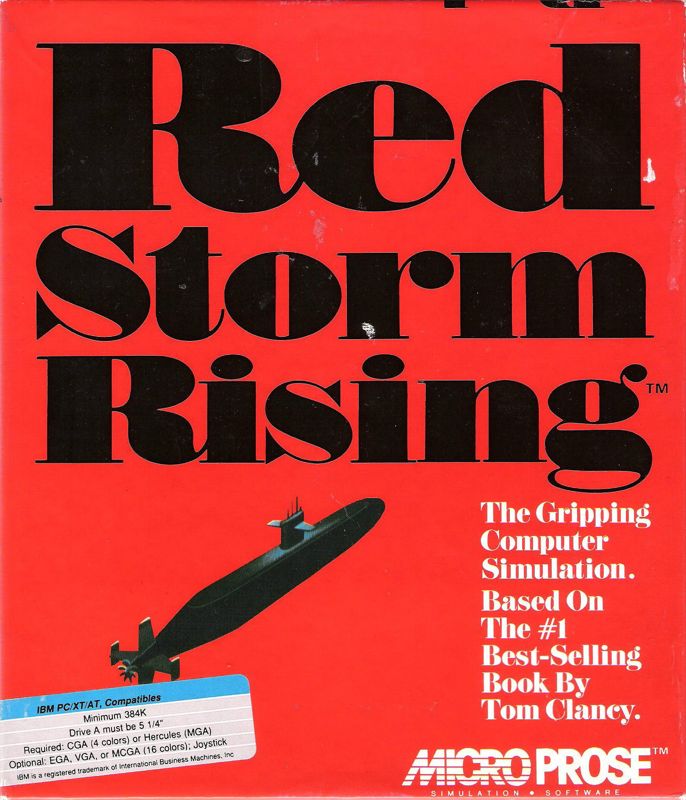 Front Cover for Red Storm Rising (DOS)