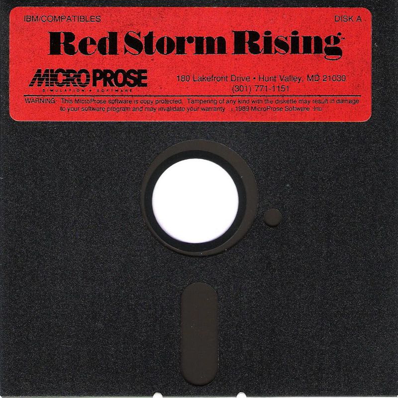 Media for Red Storm Rising (DOS): Disk 1/2