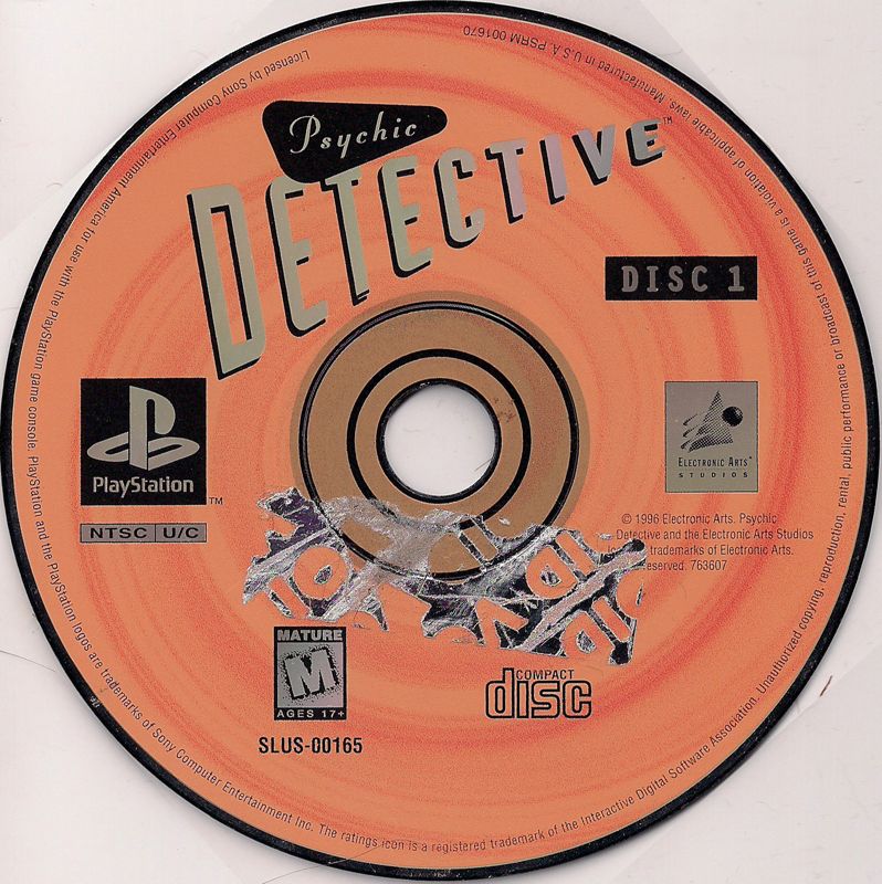 Media for Psychic Detective (PlayStation): Disc 1/3