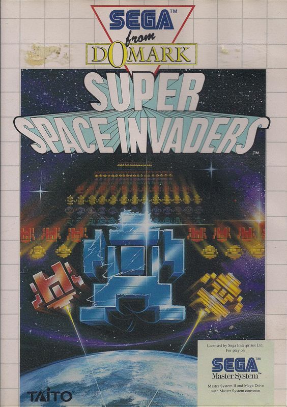 Front Cover for Taito's Super Space Invaders (SEGA Master System)