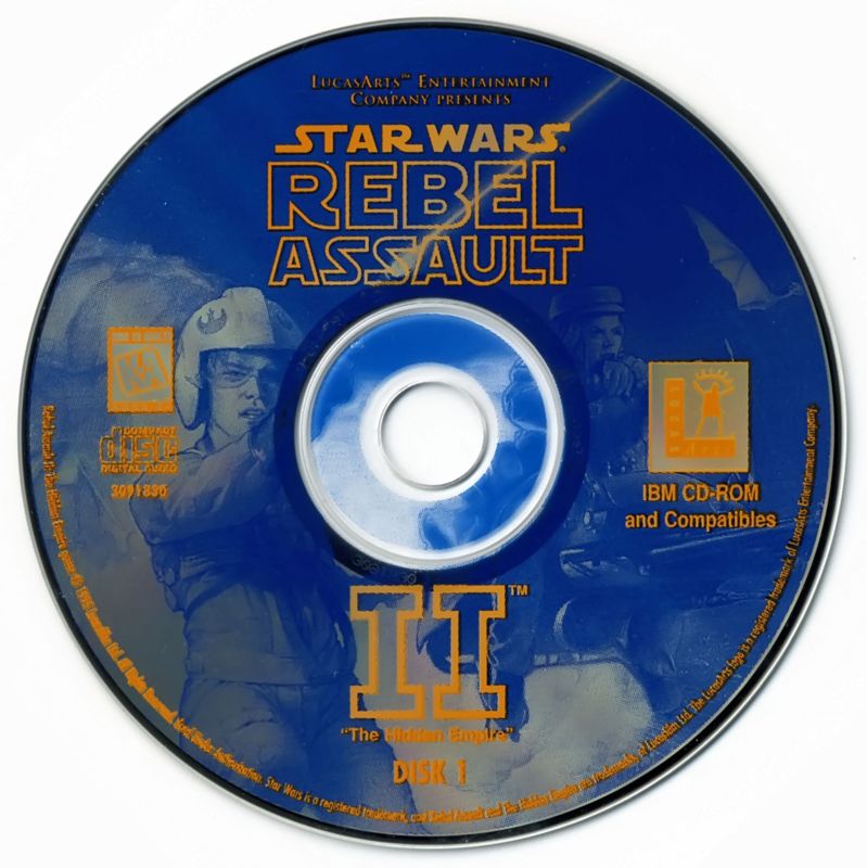 Media for Star Wars: Rebel Assault II - The Hidden Empire (DOS): Disc 1
