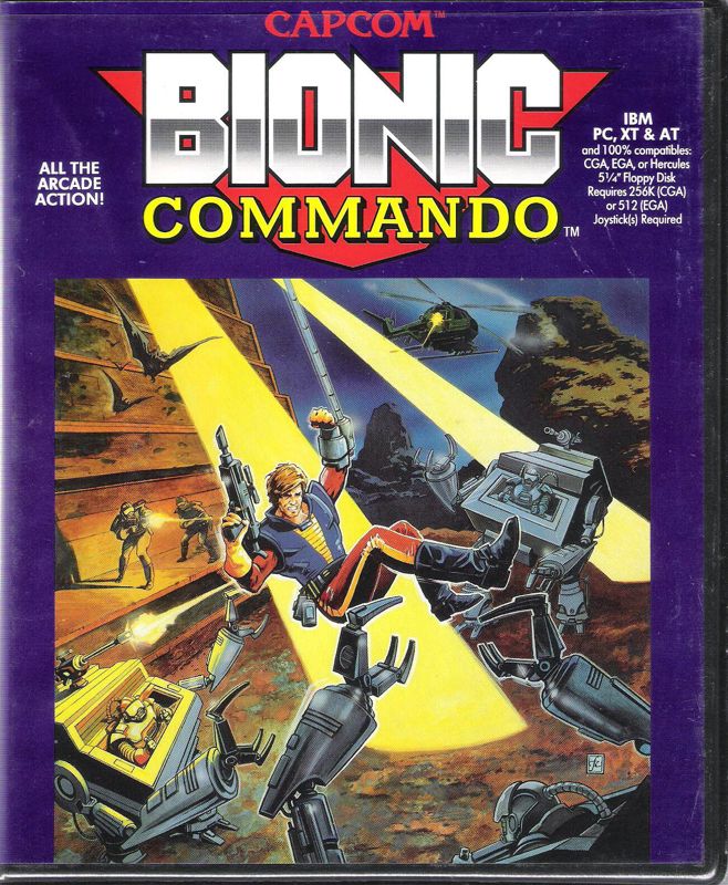 Front Cover for Bionic Commando (DOS)
