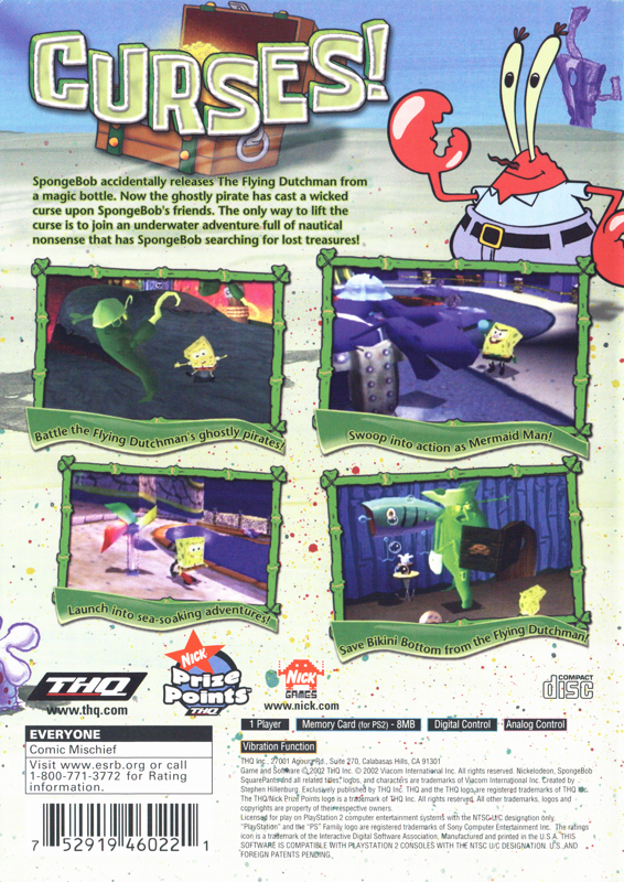 2002 Spongebob: Revenge of the Flying Dutchman Framed Print Ad/poster PS2  GC Art -  Finland