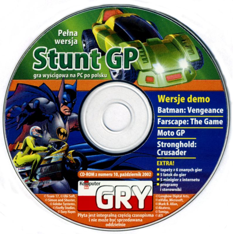 Media for Stunt GP (Windows) (Komputer Świat GRY 10/2002 covermount)