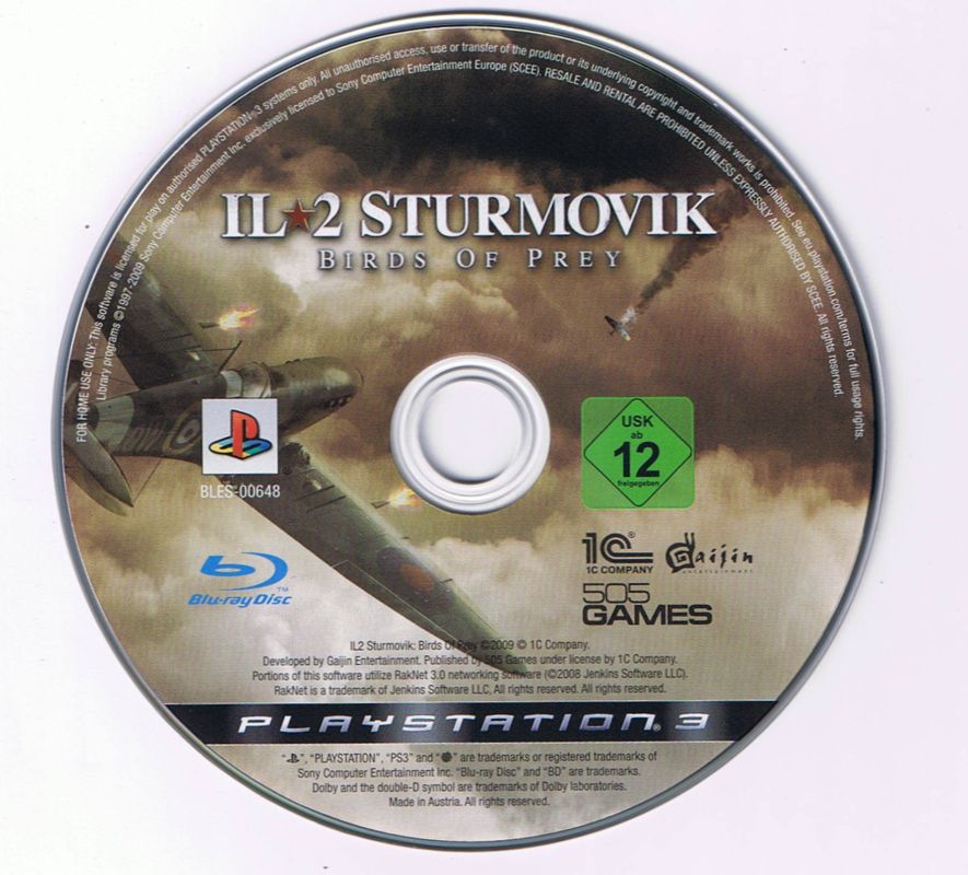 Media for IL-2 Sturmovik: Birds of Prey (PlayStation 3)