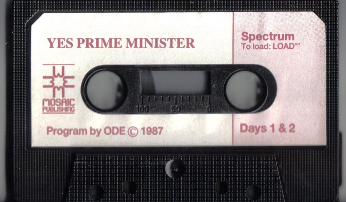 Media for Yes Prime Minister: The Computer Game (ZX Spectrum)
