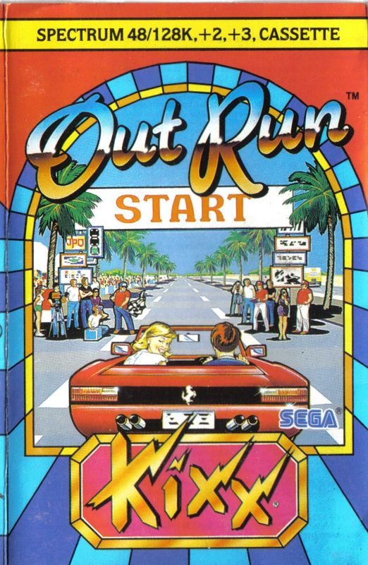 Front Cover for OutRun (ZX Spectrum) (Budget re-release)