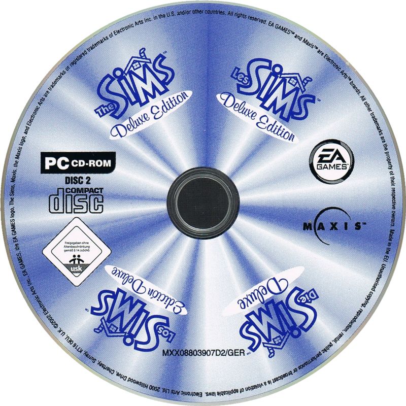 Media for The Sims: Double Deluxe (Windows): Disc 2