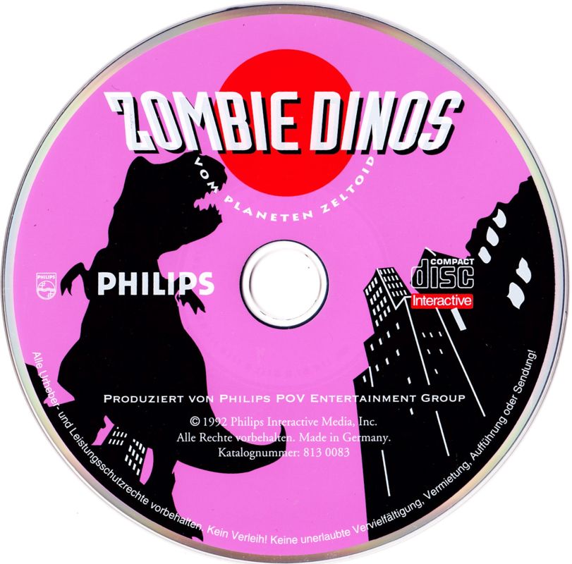 Media for Zombie Dinos from Planet Zeltoid (CD-i)