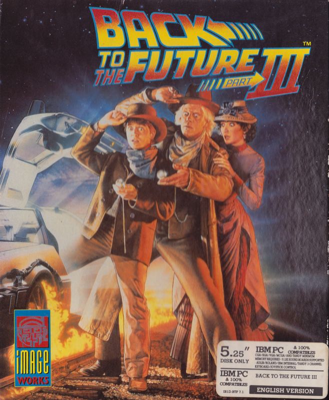 Front Cover for Back to the Future Part III (DOS) (5,25" release)