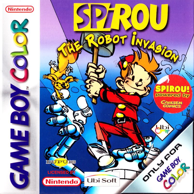Front Cover for Spirou: The Robot Invasion (Game Boy Color)