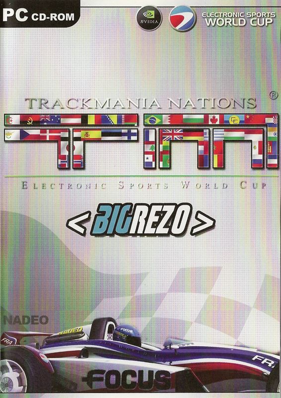 Front Cover for TrackMania Nations ESWC (Windows) (Keep case edited by Focus and offered in a French LAN party during the 2006 ESWC competition)