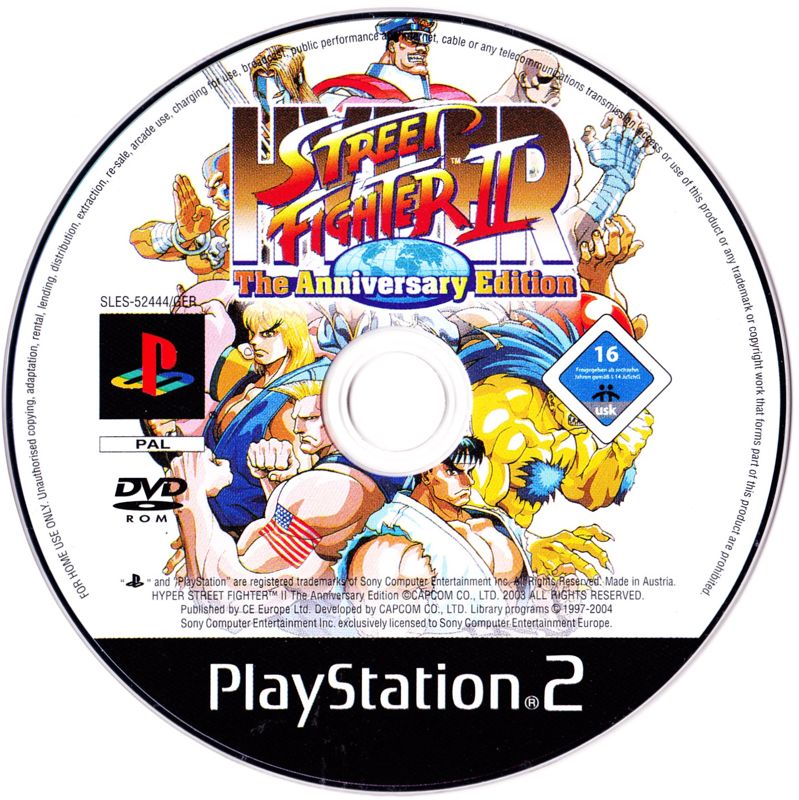 Media for Hyper Street Fighter II: The Anniversary Edition (PlayStation 2)