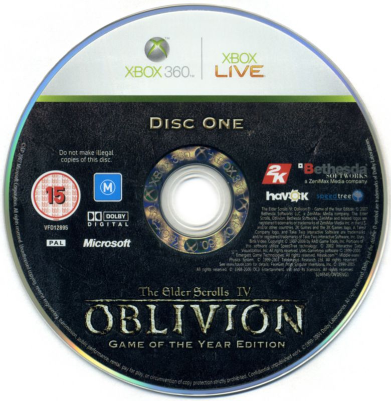 The Elder Scrolls IV: Oblivion - Game of the Year Edition cover or ...