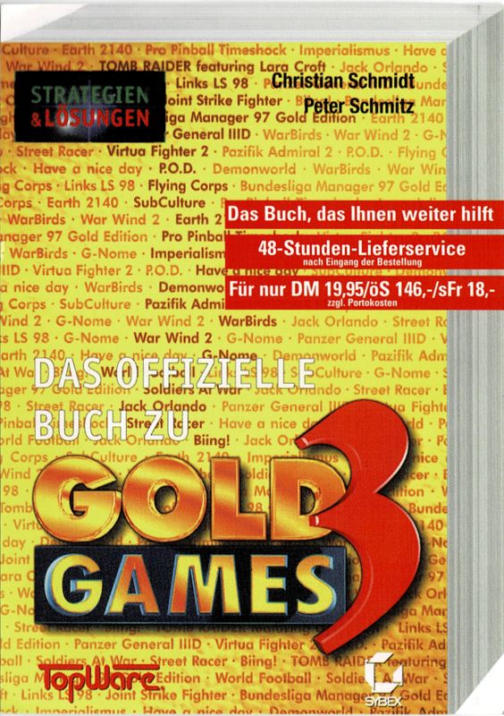 Extras for Gold Games 3 (DOS and Windows): Reg. Card - Front