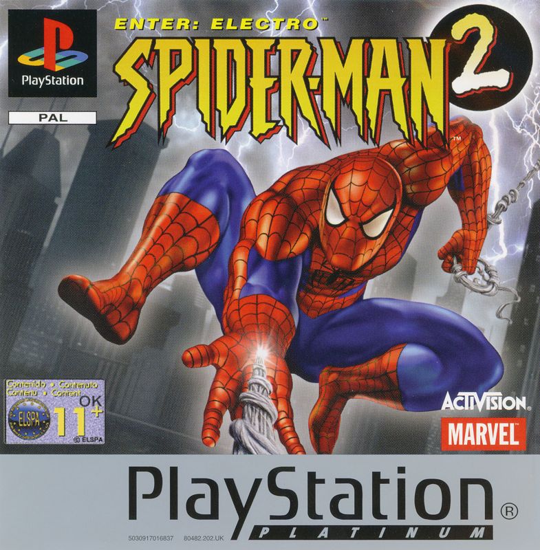Front Cover for Spider-Man 2: Enter: Electro (PlayStation) (Platinum Release)