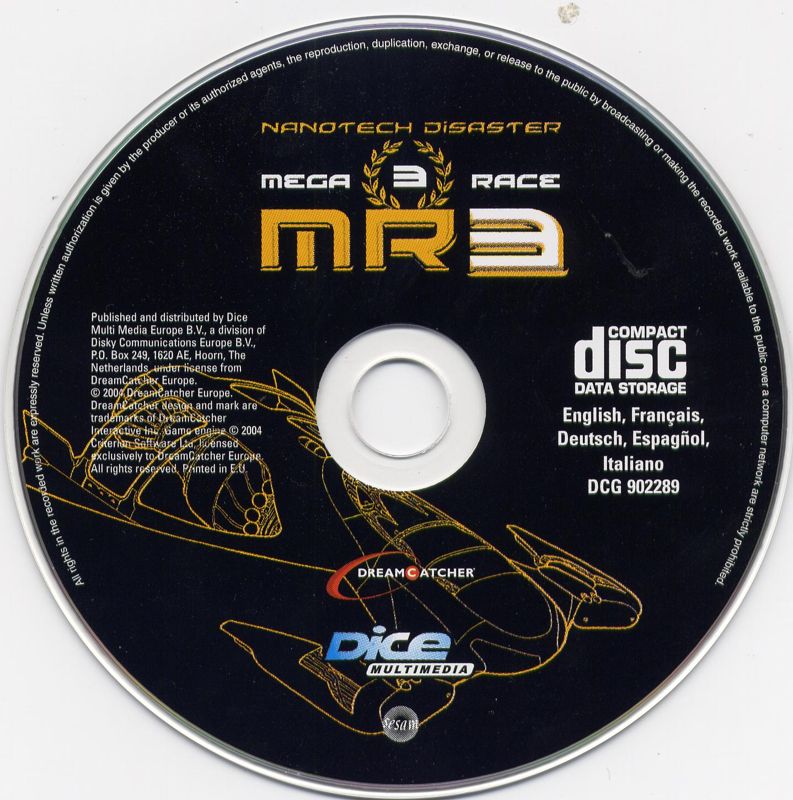 Media for MegaRace: MR3 (Windows) (Dice Multimedia release (2004))