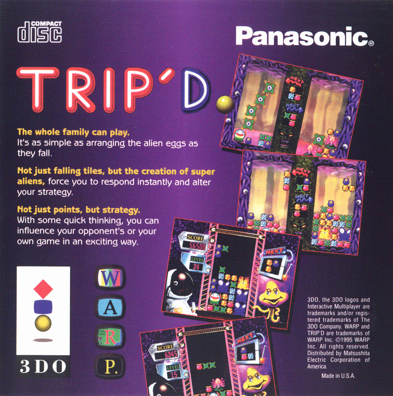 Other for Trip'd (3DO): Jewel Case - Front Reverse