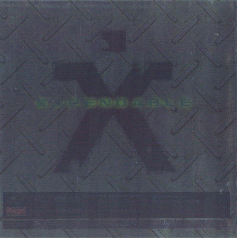 Inside Cover for Expendable (Dreamcast): Front Reverse