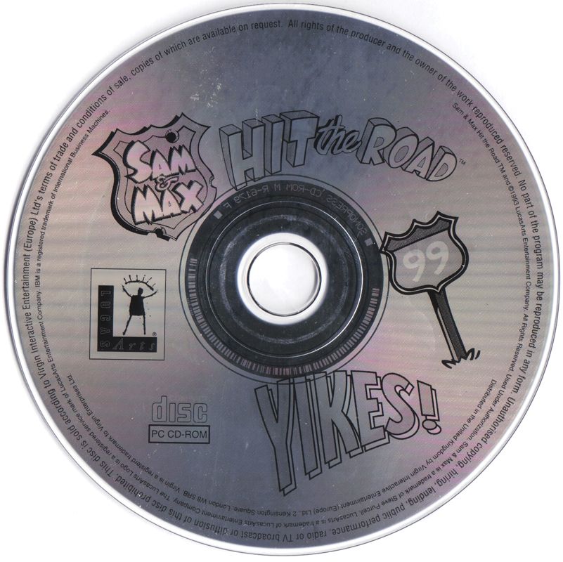 Media for Sam & Max: Hit the Road (DOS) (White Label release)