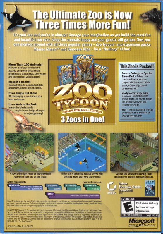 Zoo Tycoon: Complete Collection Cover Or Packaging Material - MobyGames