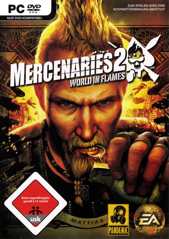 Mercenaries 2: World in Flames cover or packaging material - MobyGames