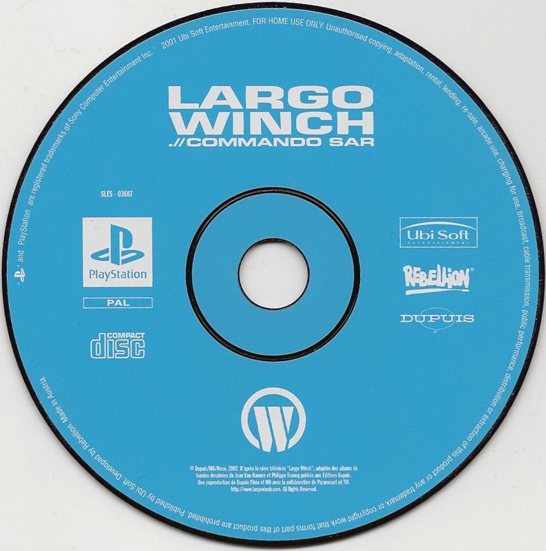 Media for Largo Winch .// Commando SAR (PlayStation)